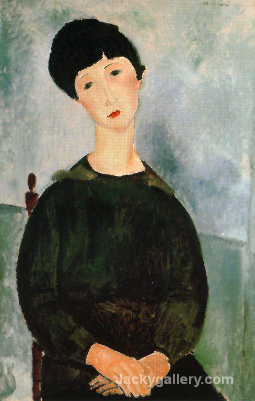 A young girl by Amedeo Modigliani paintings reproduction